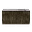 Mondiaz JOYA-DLUX Meuble de toilette 80cm - couleur Shadow - Vasque FAYE position Droite Sans trou de robinet couleur Oza SW1425042