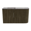 Mondiaz JOYA-DLUX 71.6cm meuble de salle de bains avec WC - arrondi droit couleur Shadow - Lavabo FAYE position Gauche 1 trou de robinet couleur Sombra. SW1425211