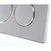 Geberit Sigma20 plaque de commande - chasse à 2 touches - boutons ronds - acier inoxydable brossé SW53748