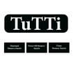 TuTTi Q-Mirrors Miroir - 90x70 - rectangulaire - icônes tactiles - chauffage de miroir - éclairage LED - 3 couleurs - bande horizontale - encadrement - noir mat SW1418643