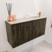 Mondiaz JOYA-DLUX 80cm toiletmeubel - kleur Shadow - Wastafel FAYE positie Rechts 1 kraangat kleur Ostra. SW1422990