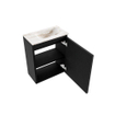 MONDIAZ TURE-DLUX Meuble toilette - 40cm - Urban - EDEN - vasque Frappe - position droite - sans trou de robinet SW1102611