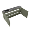 MONDIAZ TURE-DLUX Meuble toilette - 120cm - Army - EDEN - vasque Lava - position gauche - 1 trou de robinet SW1103671