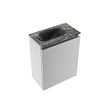 MONDIAZ TURE-DLUX Meuble toilette - 40cm - Plata - EDEN - vasque Lava - position gauche - 1 trou de robinet SW1103979