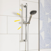 GROHE Vitalio Joy 110 Glijstangset - 60cm - ronde handdouche - 2 straalsoorten - gladde doucheslang - chroom/zwart 4357674