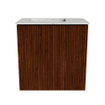 Mondiaz JOYA-DLUX Meuble de toilette 40cm - couleur Ruby - Lavabo FAYE position Gauche Sans trou de robinet couleur Opalo SW1423675
