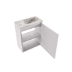 MONDIAZ TURE-DLUX Meuble toilette - 40cm - Cale - EDEN - vasque Glace - position droite - 1 trou de robinet SW1103158