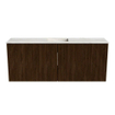Mondiaz JOYA-DLUX 100cm meuble de toilette - couleur Walnut - Vasque FAYE position Milieu Sans trou de robinet couleur Ostra. SW1422617