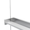Fortifura Galeria porte-serviettes pour douche à l’italienne - montage mural / se fixe sur le verre - 140 cm - recoupable - inox brossé SW1212770