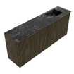 Mondiaz JOYA-DLUX Meuble de salle de bains 100cm - couleur Shadow - Vasque FAYE position Droite Sans trou de robinet couleur Lava SW1422835
