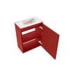 MONDIAZ TURE-DLUX Meuble toilette - 40cm - Fire - EDEN - vasque Frappe - position centrale - sans trou de robinet SW1102768