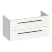 BRAUER Trust wastafelonderkast 100 excl. opbouwgrepen 2 softclose lades en 1 sifon uitsparing - mat wit SW1203902