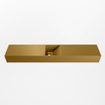 Mondiaz TYNE Lave-mains - 120x23x12cm - vasque au milieu - sans trous de robinetterie - solid surface - Oro SW1026145