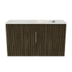 Mondiaz JOYA-DLUX Meuble de toilette 70cm - couleur Shadow - Vasque FAYE position Droite Sans trou de robinet couleur Ostra SW1422984