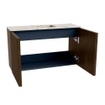 Mondiaz JOYA-DLUX Meuble de salle de bains 70cm - couleur Walnut - Vasque FAYE position Milieu 1 trou de robinet couleur Nata. SW1424496