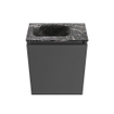 MONDIAZ TURE-DLUX Meuble toilette - 40cm - Dark Grey - EDEN - vasque Lava - position gauche - 1 trou de robinet SW1103759