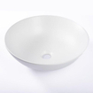 QeramiQ Dely Vasque - 40x40x15cm - ronde - céramique - mat blanc SW1102403