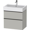 Duravit D-neo Meuble sous vasque 68.4x44.2x62.5cm 1 tiroir Gris béton mat SW641095