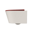 MONDIAZ LAVIE WC suspendu - 36x53cm - sans bride - Fire (rouge) - softclose - quick-release - abattant WC - Linen (offwhite) SW1208619