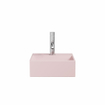 Crosswater Beck Lavabo - 30x30x11cm - 1 trou de robinet - bonde ouverte - rose mat SW927991