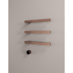 Hotbath &MORE Radiateur sèche-serviettes - 50x57cm - carré - 3 barres - horizontal - avec interrupteur - cuivre brossé PVD SW1245739