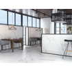 Terravito Alpuro wand- en vloertegel - 120x120cm - 9mm - Vierkant - gerectificeerd - Marmerlook - Wit/zwart mat SW492777