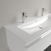 Villeroy & Boch Venticello Lavabo pour meuble 120x50cm avec 2x1 trou pour robinetterie avec trop plein ceramic+ blanc 1025107