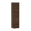 Hansgrohe Xelu Q Hoge Kast - 165x40x35cm - 2 deuren - greep mat wit - softclose - scharnier rechts - dark walut SW995285
