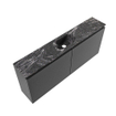 MONDIAZ TURE-DLUX Meuble WC 120 cm Dark Grey. Lavabo EDEN Lava position milieu. Avec 1 trou de robinet. SW1103817