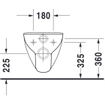 Duravit D-code wandcloset 70cm met spoelrand diepspoel wit 0295863