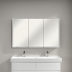 Villeroy & Boch My View Now armoire de toilette - avec 3 portes avec éclairage LED et éclairage de lavabo 120x75x16.8cm - avec interrupteur à capteur SW701253