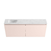 MONDIAZ TURE-DLUX Meuble toilette - 120cm - Rosee - EDEN - vasque Opalo - position gauche - 1 trou de robinet SW1104517