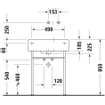 Duravit Scola lavabo cuve à droite 61,5x46cm avec trou de robinetterie blanc 0304522