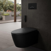 Villeroy & Boch Supreo WC douche - douchette féminine - extraction des odeurs - sans rebord de rinçage - pure black SW1389918