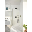 Grohe Precision showerset compleet m. handdouche ø11cm m. 2 straalsoorten en hoofddouche 25x25cmm. inbouw douchekraan therm. vierkant m. omstel mat zwart SW1126884