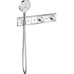 Hansgrohe RainSelect Ensemble de finition pour mitigeur thermostatique encastré de douche pour 2 fonctions avec support de douchette 45.6x90cm blanc/chrome SW157085