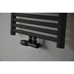 Riko set thermostatisch onderblok haaks-links mat zwart SW207711