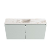 MONDIAZ TURE-DLUX Meuble de toilettes 100 cm Greey. Lavabo EDEN Frappe position milieu. Sans trou de robinet. SW1102818