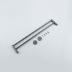 Fortifura Calvi Porte-serviettes - double - rond - Gunmetal PVD brossé SW721174