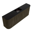 Mondiaz JOYA 113.2cm toiletmeubel - ronding links en rechts kleur Shadow - Wastafel FAYE positie Midden Zonder kraangat kleur Urban. SW1421582