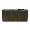 Mondiaz JOYA-DLUX 90cm meuble de salle de bains - couleur Shadow - Vasque FAYE position Droite 1 trou de robinet couleur Lava. SW1422848