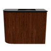 Mondiaz JOYA 51.6cm meuble de salle de bains - arrondi gauche couleur Ruby - Vasque FAYE position Droite 1 trou de robinet couleur Urban SW1421826