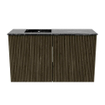 Mondiaz JOYA-DLUX 70cm toiletmeubel - kleur Shadow - Wastafel FAYE positie Links Zonder kraangat kleur Lava. SW1422814