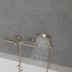 Villeroy & Boch Verve Showers Douchette à main avec trois types de jets d'eau Ronde - Nickel brossé mat (inox) SW974355
