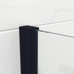Saniclass Bellini Inloopdouche - 180x200cm - helder glas - mat zwart SW491664