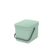 Brabantia Sort & Go Afvalemmer - 6 liter - hengsel - met beugel - jade green SW1117361