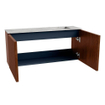 Mondiaz JOYA-DLUX 90cm meuble de salle de bains - couleur Ruby - Vasque FAYE position Droite Sans trou de robinet couleur Glace. SW1423553