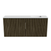 Mondiaz JOYA 90cm meuble de salle de bains - couleur Shadow - Vasque FAYE position Droite 1 trou de robinet couleur Talc SW1421479