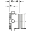 Duravitinbouwdeel bluebox 1/216.4x10.5cmgeen voorsluiter SW527827