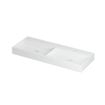 INK United lavabo - 120x45x11cm - 2 cuves - 2 trous de robinet - porcelaine blanc mat SW207361